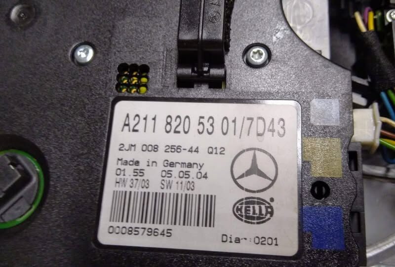 Panel oświetlenia wnętrza A2118205301 Mercedes