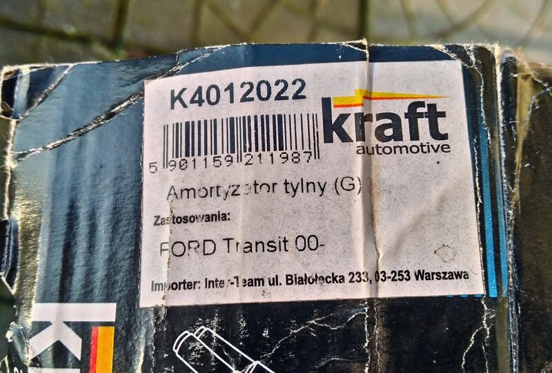 Amortyzatory tył Ford Transit