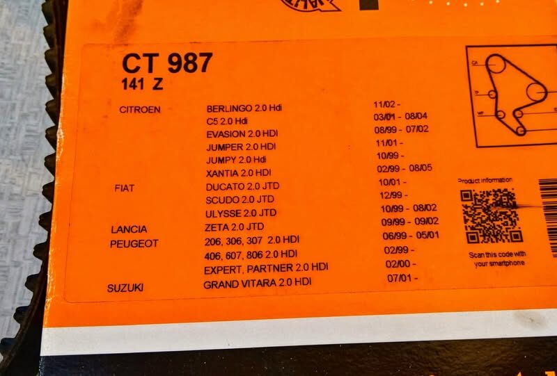 Pasek rozrządu CT987